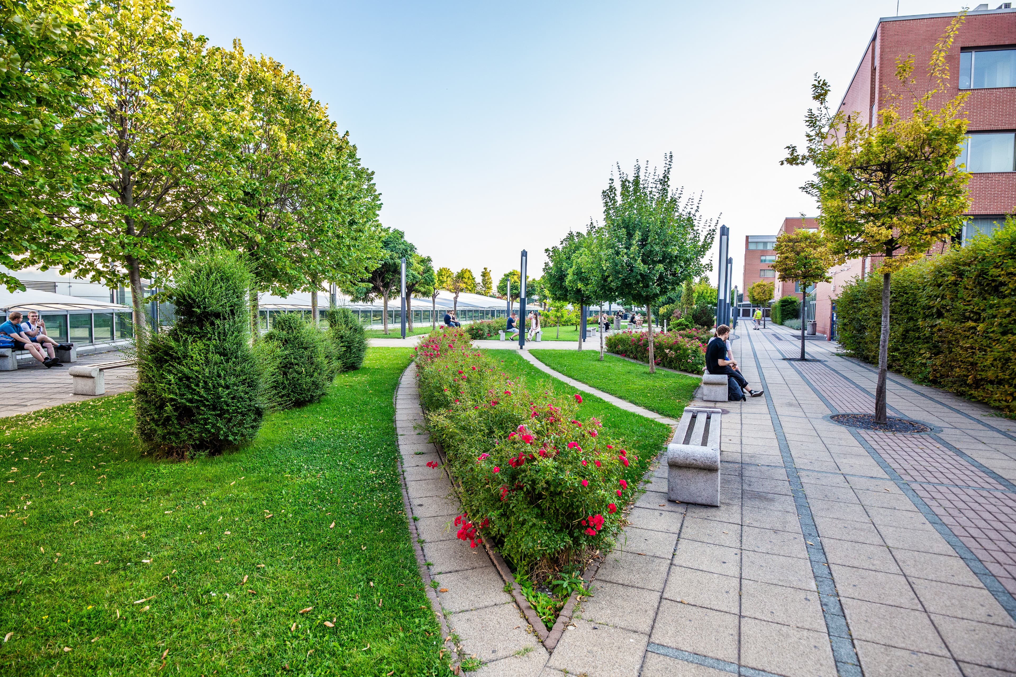 A Westend tetőkertje.