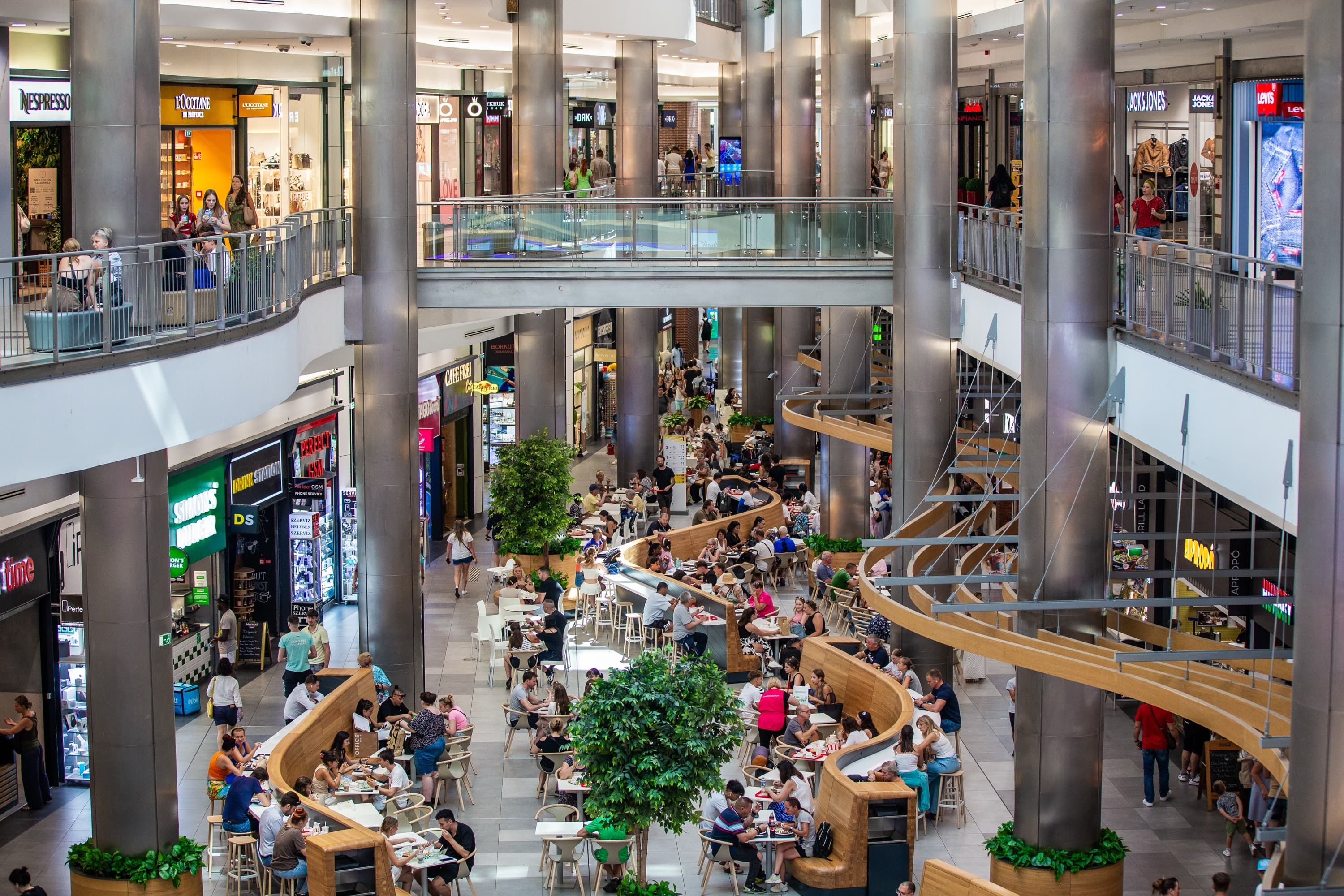 Inside the Westend shopping centre.