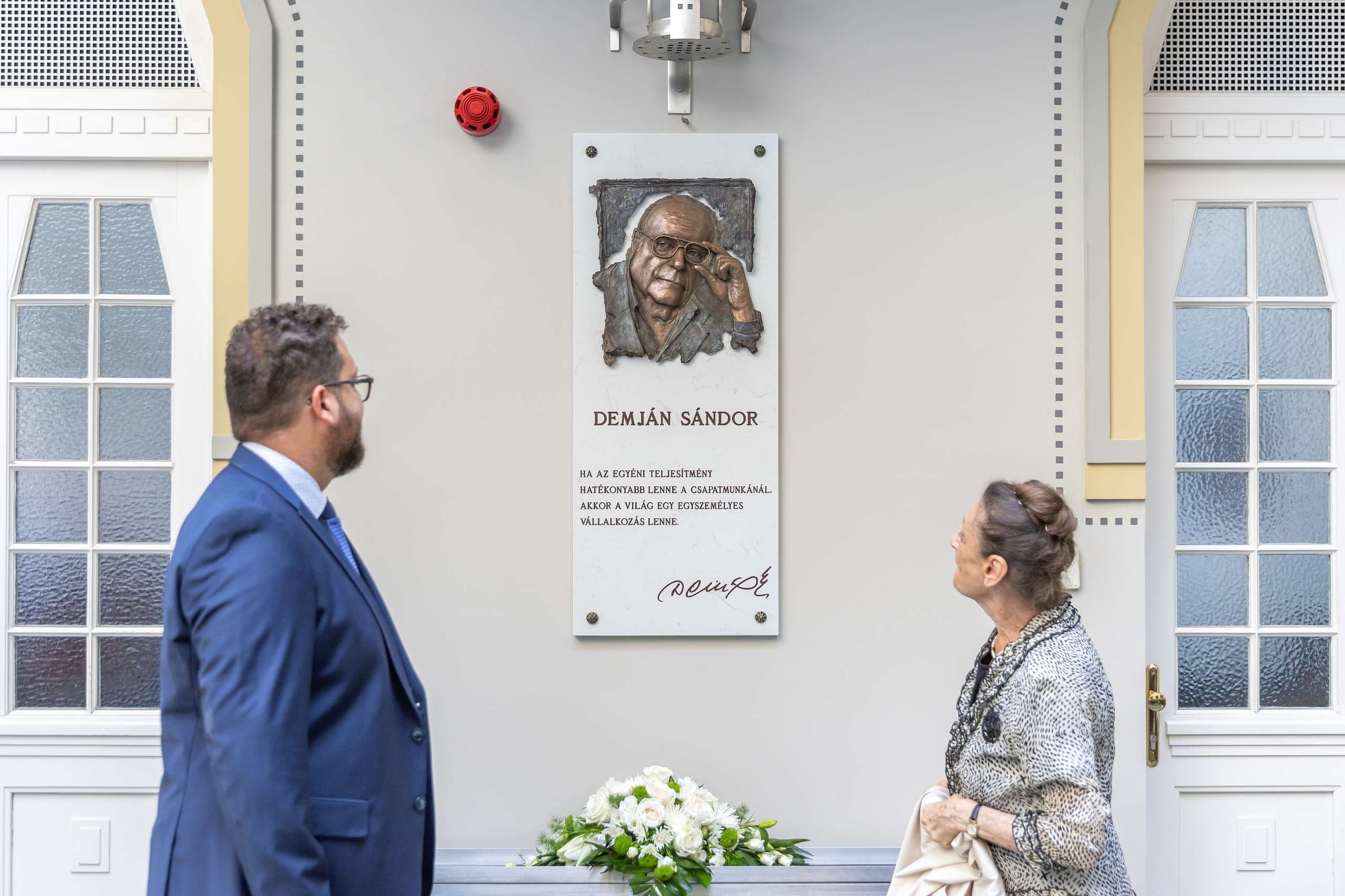 Emléktáblával tisztelgünk Demján Sándor munkássága előtt (3)